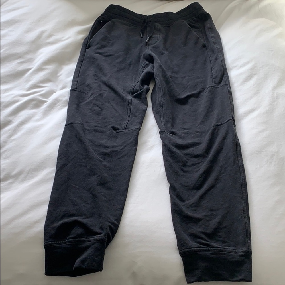 LULULEMON Black distressed sweatpants
